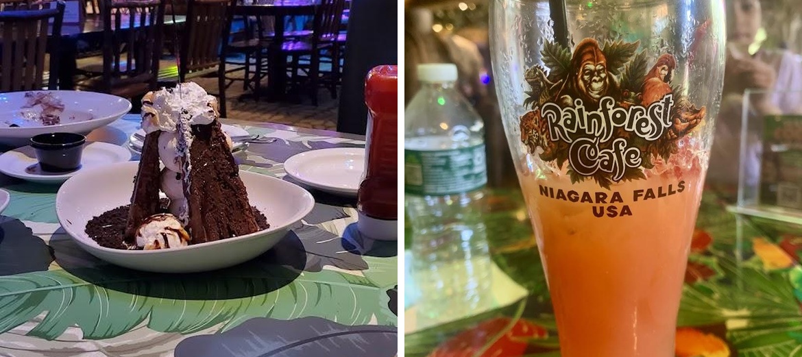 Rainforest Cafe Menu