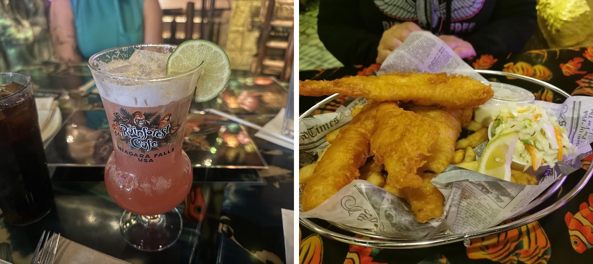Rainforest Cafe Menu