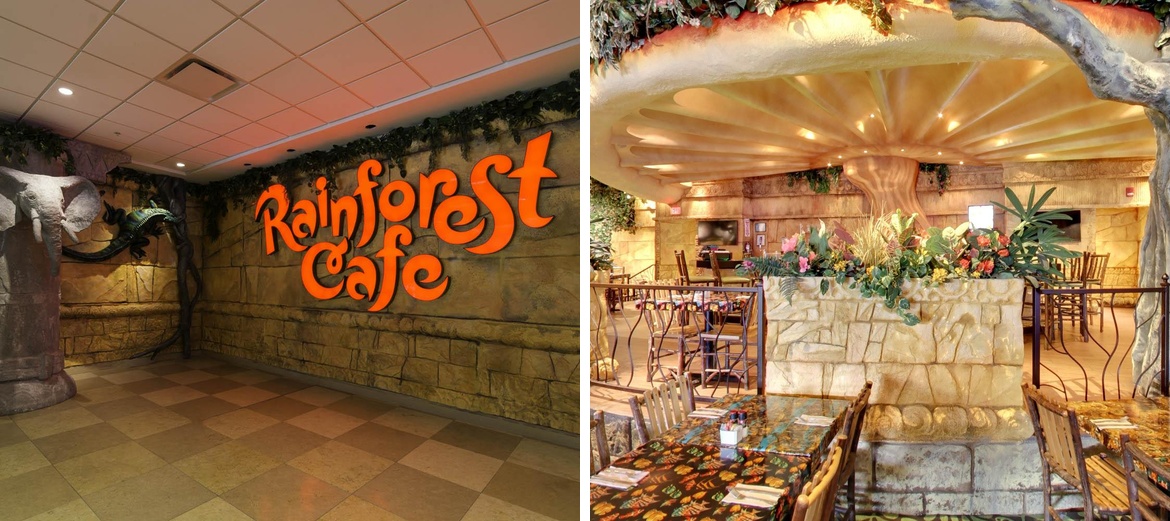 Rainforest Cafe Menu